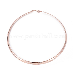 Ion Plating(IP) 304 Stainless Steel Chain Necklaces & Bracelets Sets&nbsp;SJEW-E334-01A-RG