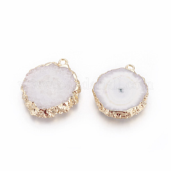 Natural Dyed Quartz Pendants&nbsp;G-P399-B04