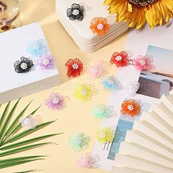 60Pcs 10 Colors Cloth Flowers&nbsp;DIY-CA0007-77