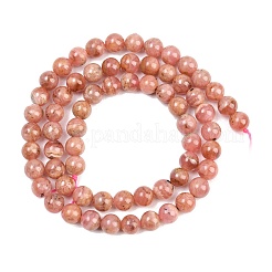 Natural Rhodonite Beads Strands&nbsp;G-Z153-A01-6mm