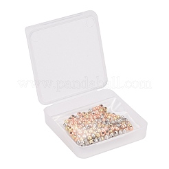 150Pcs 3 Colors Round Brass Spacer Beads Set&nbsp;KK-LS0001-05