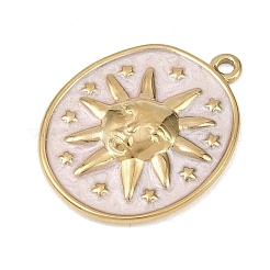 304 Stainless Steel Enamel Pendants&nbsp;LS-STAS-G392-03G-02