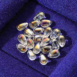 20Pcs Transparent Spray Painted Glass Charms&nbsp;GLAA-YW0001-03B