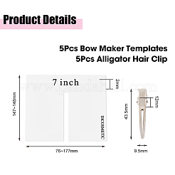 DIY Bowknot Alligator Hair Clip Making Finding Kit&nbsp;DIY-DC0002-45