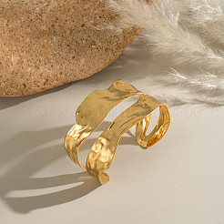 304 Stainless Steel Open Cuff Bangles for Women&nbsp;XA7650