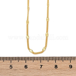 925 Sterling Silver Oval Twisted Chain Necklaces&nbsp;NJEW-H056-01C-G