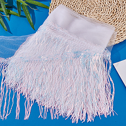 1Pc Sparkle Polyester Lace Ribbon with PET Paillette Tassel&nbsp;OCOR-PH0005-83