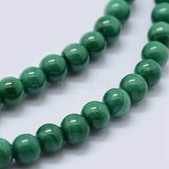 Natural Malachite Beads Strands&nbsp;G-F571-27AB1-5mm