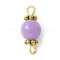 Natural Mixed Gemstone Connector Charms&nbsp;PALLOY-JF02221