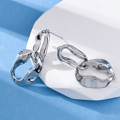 Nuggets Brass Dangle Stud Earrings&nbsp;EJEW-R025-13P