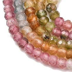 Gradient Color Natural Multicolor Tourmaline Beads Strands&nbsp;G-D110-E02-07