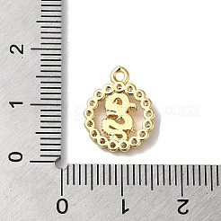 Brass Micro Pave Cubic Zirconia Pendants&nbsp;KK-B079-11G