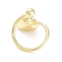 Brass Open Cuff Rings for Women&nbsp;RJEW-D016-07G