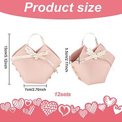 PU Leather Candy Gift Handbags&nbsp;ABAG-WH0032-60B