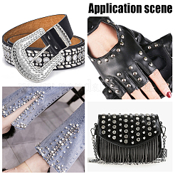 100Pcs 10 Colors Alloy Semi-Tublar Rivet Studs&nbsp;FIND-GF0008-32
