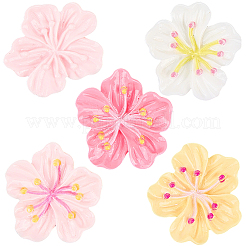 50Pcs 5 Colors Resin Cabochons&nbsp;OACR-SC0002-76