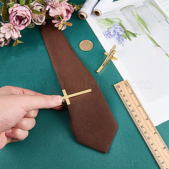 Brass Tie Clips&nbsp;BUTT-WH0024-064G