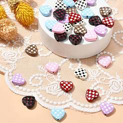 35Pcs 7 Colors Spray Painted Alloy Beads&nbsp;ENAM-CJ0006-11