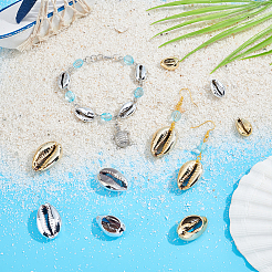 64Pcs 4 Styles Cowrie Shell Beads&nbsp;SHEL-PH0001-34