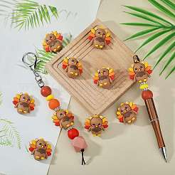 10Pcs Food Grade Eco-Friendly Silicone Beads&nbsp;SIL-SZ0003-17