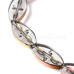 Electroplated Transparent Glass Beads Strands&nbsp;GL-CBA98F0-08A