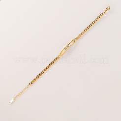 201 Stainless Steel Rectangle Link Bracelets&nbsp;MD0269