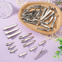 40Pcs 4 Styles Iron Alligator Hair Clips Findings&nbsp;PHAR-TADJ0001-10