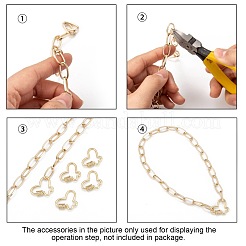 Brass Micro Pave Cubic Zirconia Screw Carabiner Lock Charms&nbsp;KK-I657-15G