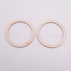 Unfinished Wood Linking Rings&nbsp;WOOD-WH0099-12F