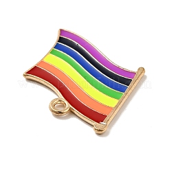 Rainbow Color Alloy Enamel Pendants&nbsp;LS-ENAM-G208-16KCG