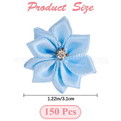 Polyester Rhinestones Flower for Ornament Appliques DIY Wedding&nbsp;FIND-WH20001-76A
