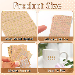 9 Styles Alloy Metal Stickers&nbsp;DIY-TA0010-36