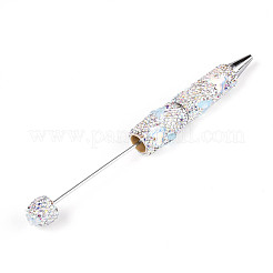 Fishtail Resin & Polymer Clay Pave Rhinestone Ball-Point Pen&nbsp;AJEW-T013-05F
