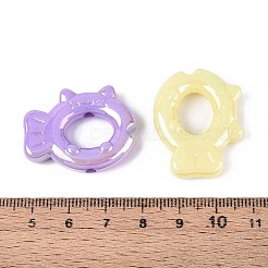 UV Plating Opaque Acrylic Bead Frame&nbsp;OACR-T028-75