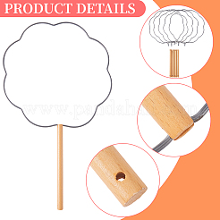 5Pcs Handmade Craft DIY Iron Fan Frames&nbsp;DIY-CN0003-62A
