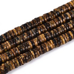 Natural Tiger Eye Beads Strands&nbsp;G-T142-6mm-06