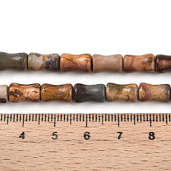 Natural Polychrome Jasper/Picasso Stone/Picasso Jasper Beads Strands&nbsp;G-T140-91