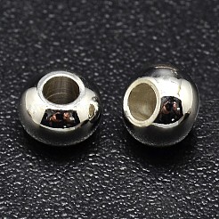 Brass Flat Round Spacer Beads&nbsp;KK-M085-18S-NR