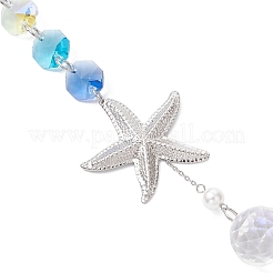 Glass Hanging Suncatchers&nbsp;HJEW-JM04579-01