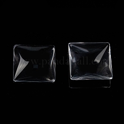 Transparent Glass Square Cabochons&nbsp;GGLA-A001-30mm