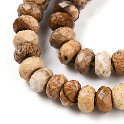 Natural Picture Jasper Beads Strands&nbsp;G-T141-34