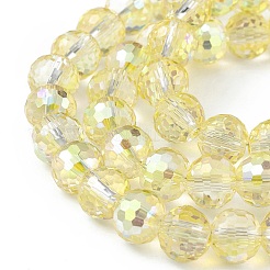Transparent Electroplate Glass Beads Strands&nbsp;EGLA-F151-FR01