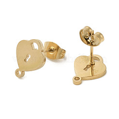 Ion Plating(IP) 304 Stainless Steel Stud Earring Findings&nbsp;STAS-I206-14G