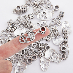 50Pcs Tibetan Style Alloy European Dangle Charms&nbsp;FIND-DC0002-79