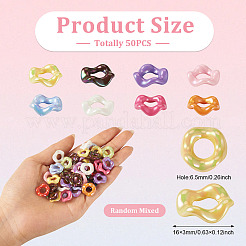 Plated UV Opaque Acrylic Beads&nbsp;FIND-TAC0035-51B