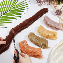10Pcs 10 Colors High Temperature Fiber Short Bangs Hairstyle Doll Wig Hair&nbsp;DOLL-DC0001-04