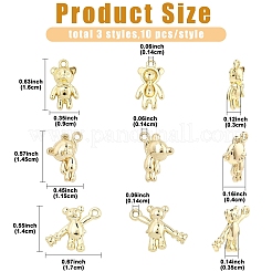 30Pcs 3 Styles Rack Plating Alloy Pendants&nbsp;FIND-YW0010-90