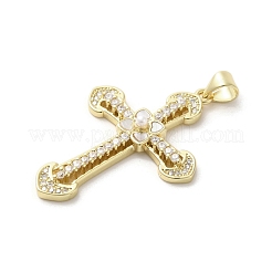 Brass Pave Shell Pendants&nbsp;KK-I708-17A-G