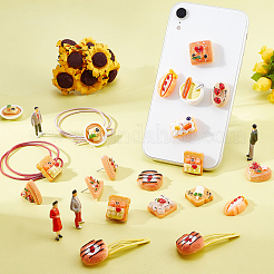 60Pcs 12 Styles Opaque Epoxy Resin Decoden Cabochons&nbsp;FIND-SC0003-25