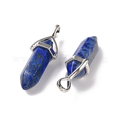 Natural Lapis Lazuli Pointed Pendants&nbsp;G-K329-30P